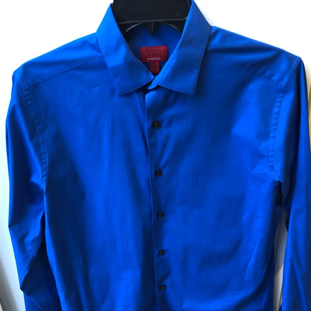 Alfani size small dress shirt button down slimfit